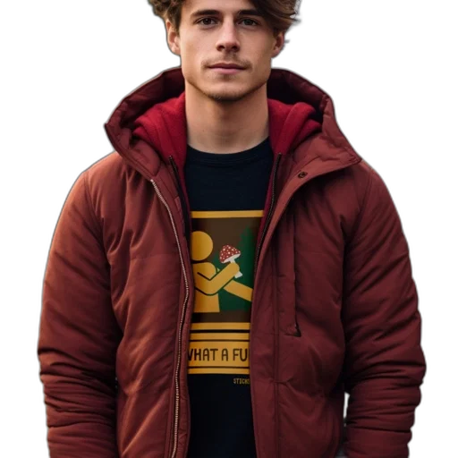 jacket, face, staff, hair, photorealistic, concept art, cartoon, snow transparent PNG cut-out