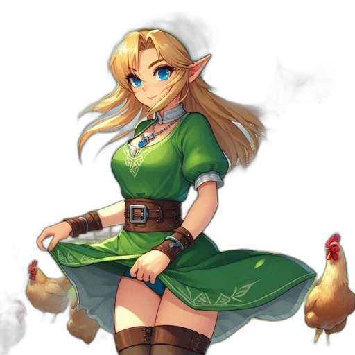 dress, staff, weapon, animal, pixel art, fantasy art, concept art, 3d render transparent PNG cut-out