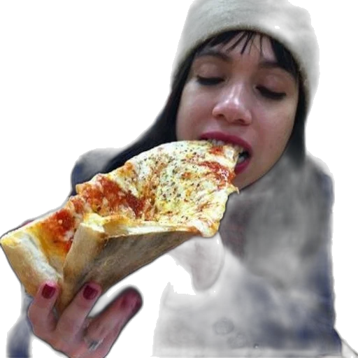 food, face, weapon, photorealistic, 3d render, vaporwave, fire, woman transparent PNG cut-out