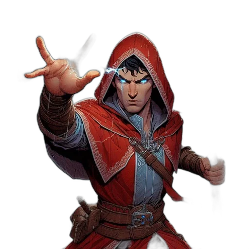 staff, sword, jacket, weapon, fantasy art, concept art, comic book art, photorealistic transparent PNG cut-out