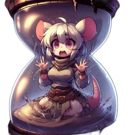 staff, dress, bottle, robot, concept art, pixel art, anime, fantasy art transparent PNG cut-out