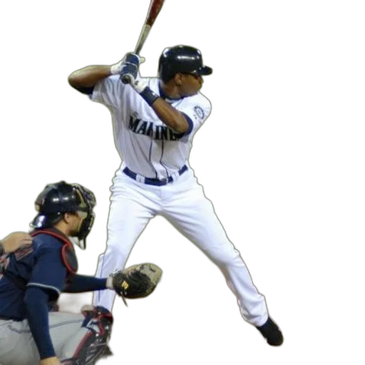 weapon, baseball, player, white, uniform, word, mariners, bat transparent PNG cut-out