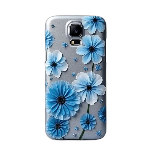 flower, photorealistic, blue, floral transparent PNG cut-out