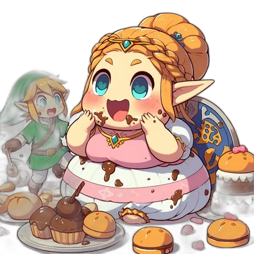food, creature, concept art, pixel art, fantasy art, watercolor, pastel, animated transparent PNG cut-out