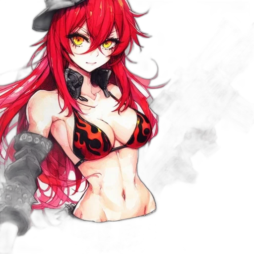 dragon, mask, dress, weapon, anime, fantasy art, pixel art, concept art transparent PNG cut-out