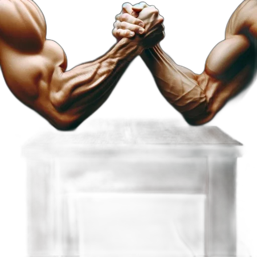 furniture, concept art, photorealistic, 3d render, two, men, engage, arm transparent PNG cut-out