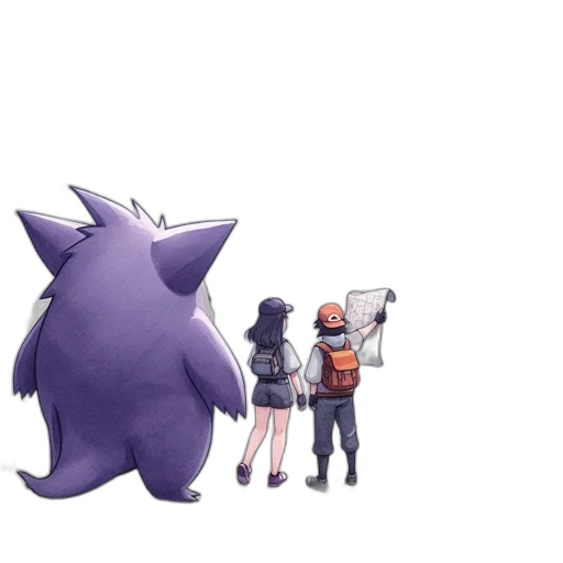 creature, animal, weapon, staff, concept art, pixel art, 3d render, vaporwave transparent PNG cut-out