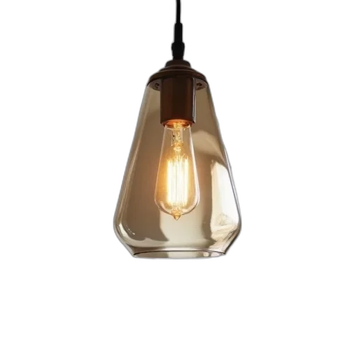 3d render, photorealistic, earth tones, modern, glass, pendant, light, metallic transparent PNG cut-out