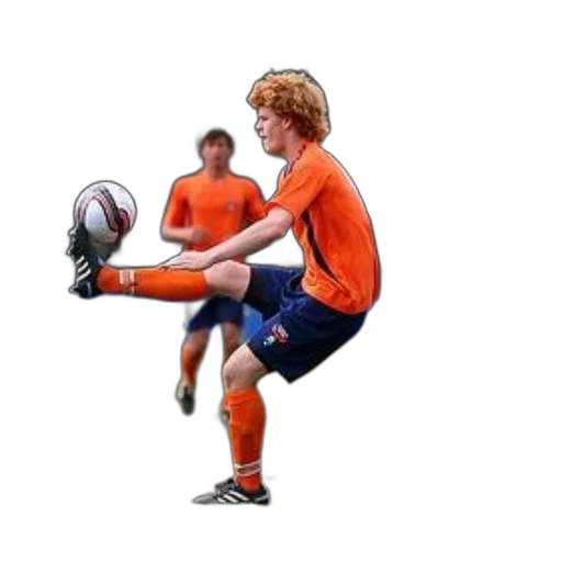 hair, shoes, photorealistic, concept art, pixel art, 3d render, soccer, player transparent PNG cut-out