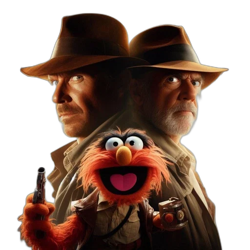 hat, concept art, two, adventurer, figures, one, reminiscent, indiana transparent PNG cut-out