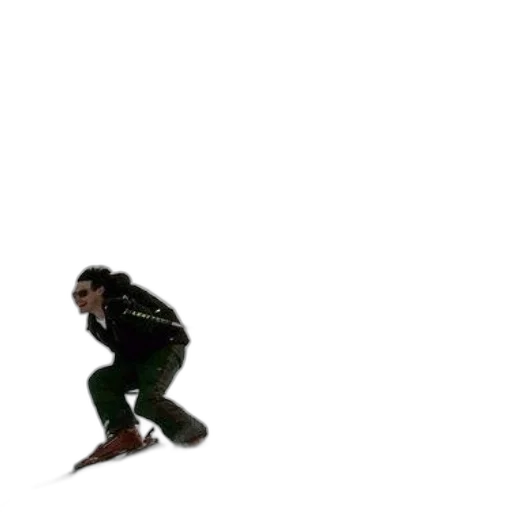 jacket, shoes, creature, skier, action, snowy, slope, trees transparent PNG cut-out