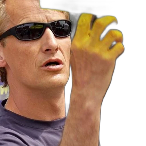 weapon, animal, robot, 3d render, photorealistic, man, sunglasses, holding transparent PNG cut-out