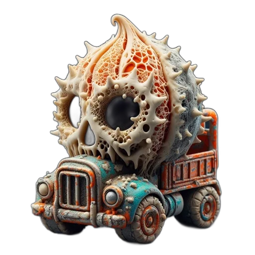 car, creature, weapon, robot, concept art, fantasy art, 3d render, sculpture transparent PNG cut-out