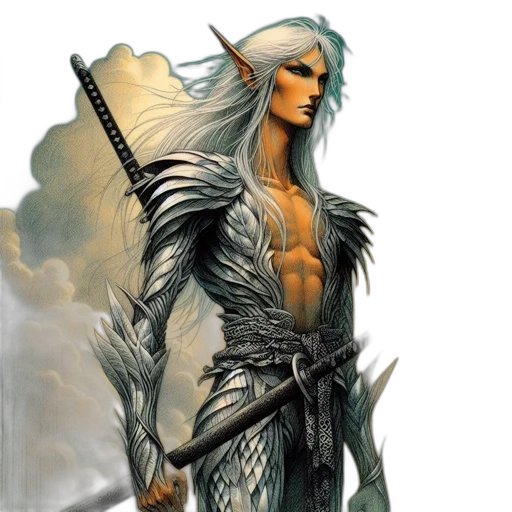 sword, dragon, fantasy art, concept art, comic book art, pixel art, fantasy, character transparent PNG cut-out