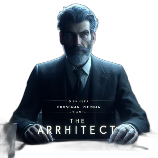 face, concept art, cyberpunk, comic book art, pixel art, man, beard, mustache transparent PNG cut-out