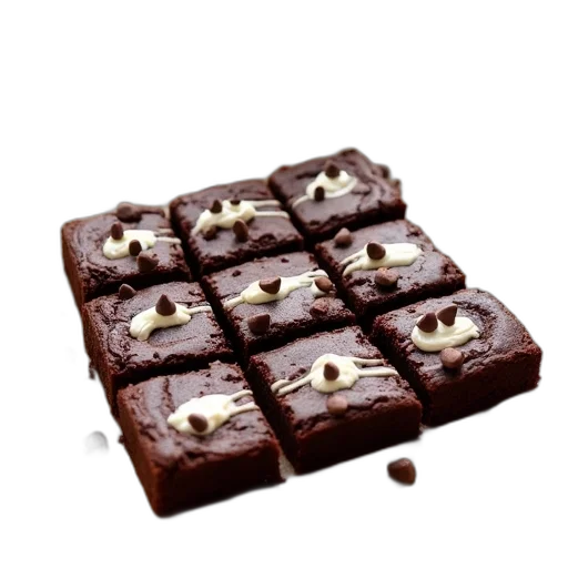 food, crown, animal, weapon, photorealistic, 3d render, square-shaped, chocolate transparent PNG cut-out