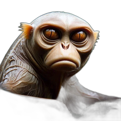 creature, animal, face, mask, concept art, photorealistic, 3d render, fantasy art transparent PNG cut-out