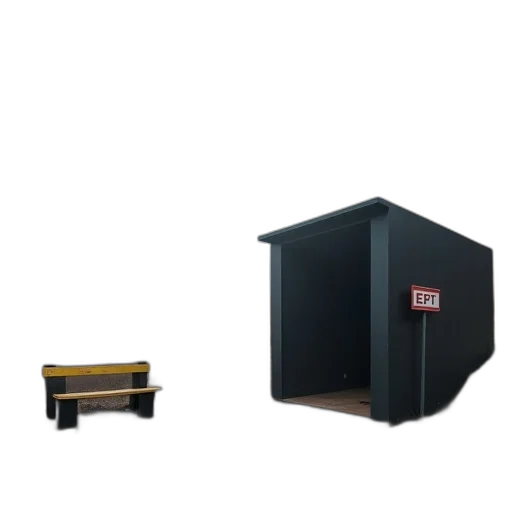 furniture, robot, 3d render, concept art, outer space, dark, foggy, scene transparent PNG cut-out