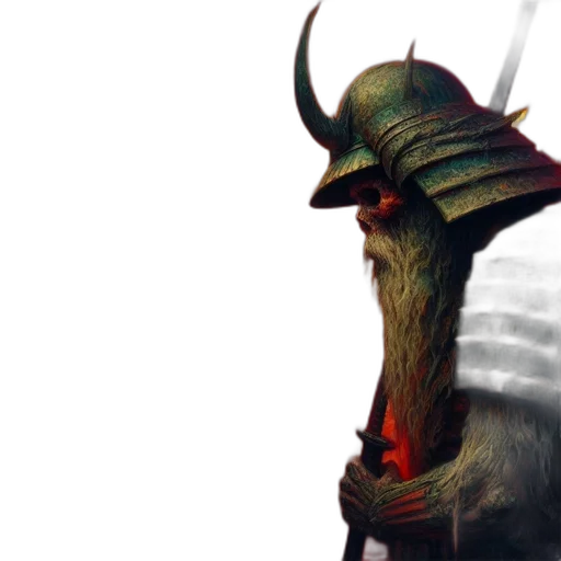 sword, dragon, hat, mask, concept art, 3d render, fantasy art, photorealistic transparent PNG cut-out