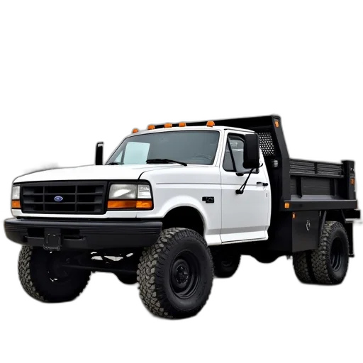 3d render, 1998, ford, f550 transparent PNG cut-out
