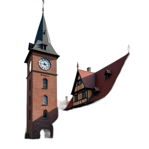 building, staff, furniture, umbrella, 3d render, concept art, photorealistic, pixel art transparent PNG cut-out