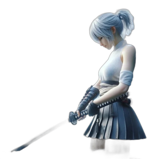sword, weapon, staff, concept art, fantasy art, 3d render, pixel art, blue transparent PNG cut-out