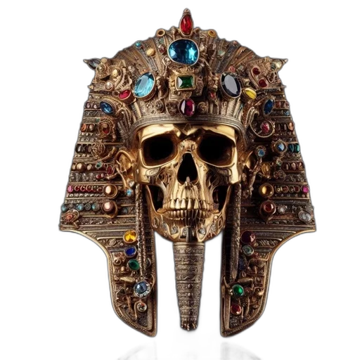 jewelry, crown, mask, jacket, concept art, fantasy art, intricately, designed transparent PNG cut-out