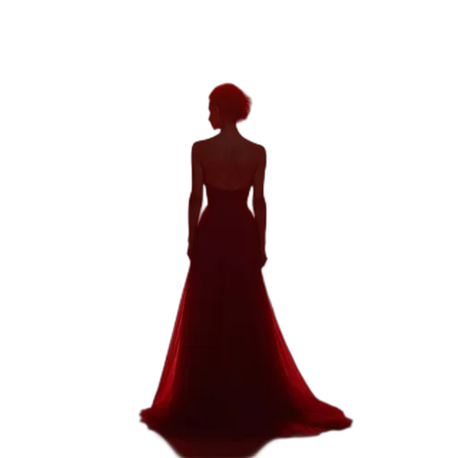 dress, crown, jewelry, staff transparent PNG cut-out