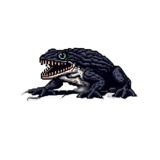 creature, dragon, animal, mask, pixel art, concept art, fantasy art, watercolor transparent PNG cut-out
