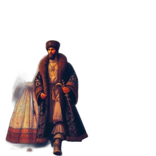jacket, staff, sword, oil painting, concept art, photorealistic, pixel art, historical transparent PNG cut-out
