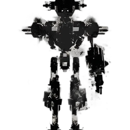 robot, weapon, creature, animal, concept art, pixel art, cyberpunk, 3d render transparent PNG cut-out