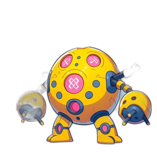 robot, creature, weapon, animal, concept art, 3d render, pixel art, watercolor transparent PNG cut-out