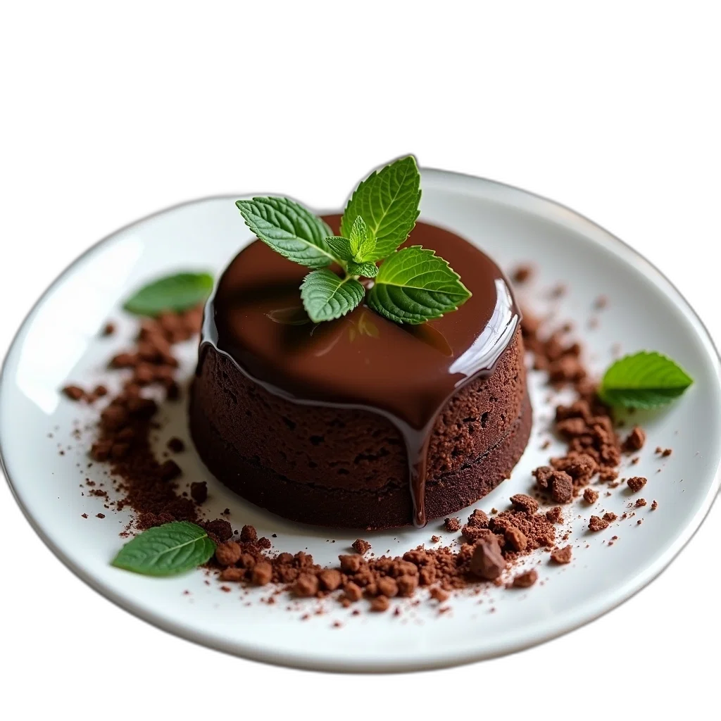 food, crown, 3d render, photorealistic, chocolate, cake, glossy, smooth transparent PNG cut-out