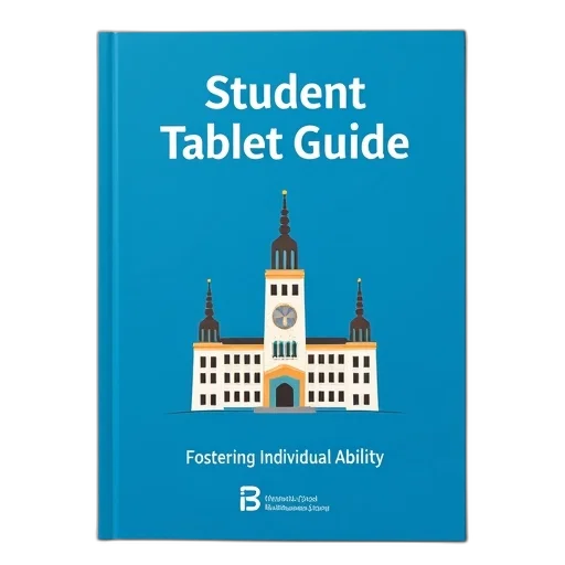 blue, cover, title, student, tablet, guide, subtitle, world transparent PNG cut-out