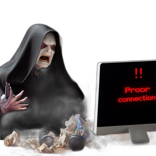 creature, 3d render, concept art, imperial, figure, resembling, emperor, palpatine transparent PNG cut-out