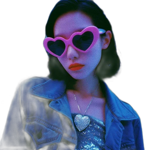 jacket, robot, mask, face, vaporwave, cyberpunk, 3d render, photorealistic transparent PNG cut-out