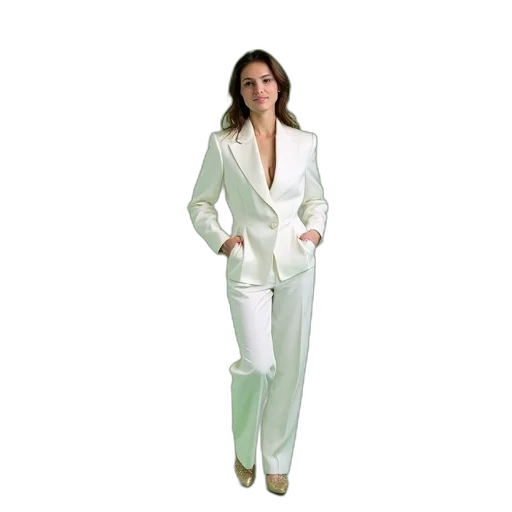 jacket, monochrome, white, green transparent PNG cut-out