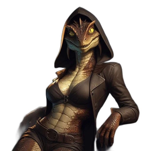dragon, creature, animal, jacket, concept art, fantasy art, 3d render, reptilian transparent PNG cut-out