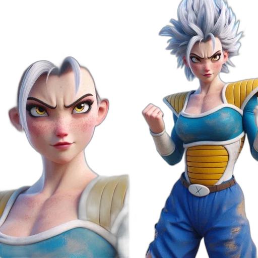 concept art, 3d render, fantasy art, comic book art, 3d-rendered, character, distinctive, features transparent PNG cut-out