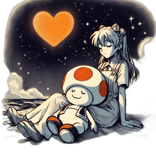 robot, concept art, pixel art, watercolor, anime, outer space, monochrome, red transparent PNG cut-out