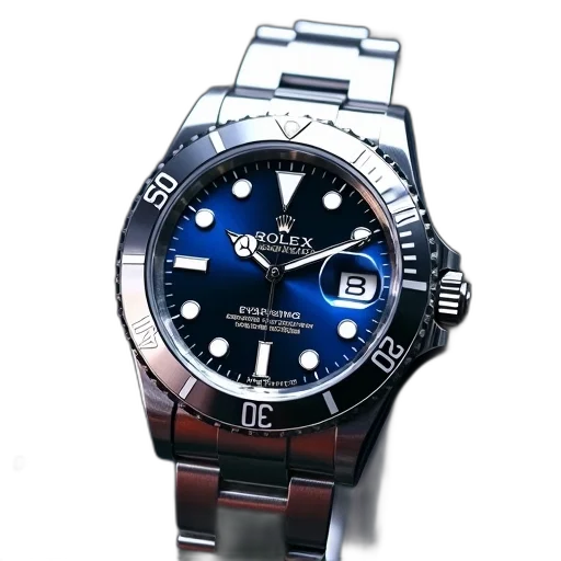 jewelry, 3d render, photorealistic, underwater, stainless, steel, copy, rolex transparent PNG cut-out