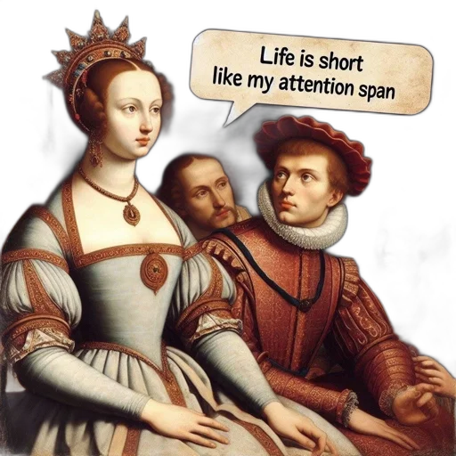 dress, crown, staff, fire, altered, renaissance-era, painting, features transparent PNG cut-out