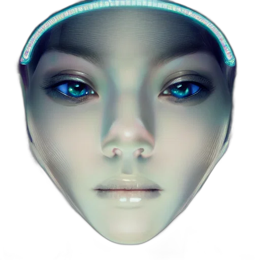 robot, face, mask, jewelry transparent PNG cut-out