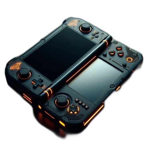 weapon, jewelry, 3d render, cyberpunk, concept art, dark, futuristic, handheld transparent PNG cut-out