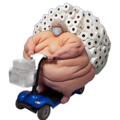 hat, car, robot, creature, 3d render, concept art, photorealistic, person transparent PNG cut-out