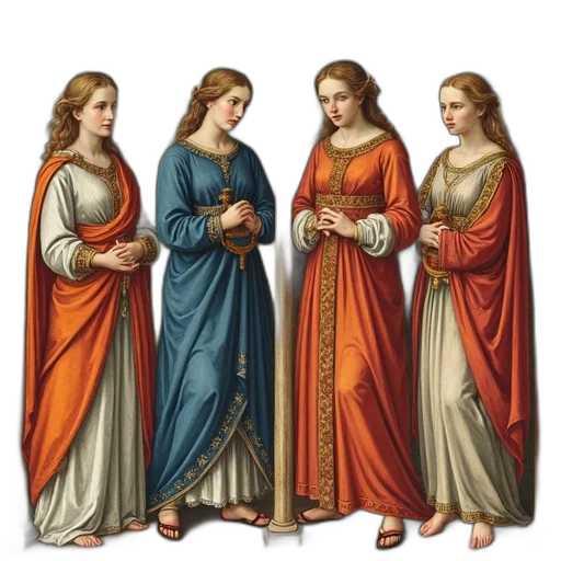 dress, jewelry, crown, staff, oil painting, pixel art, concept art, fire transparent PNG cut-out