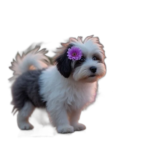flower, animal, creature, staff, photorealistic, 3d render, vaporwave, concept art transparent PNG cut-out