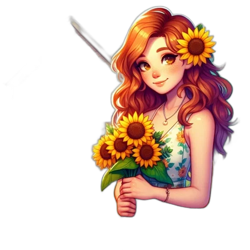 staff, flower, weapon, sword, fantasy art, pixel art, concept art, cartoon transparent PNG cut-out