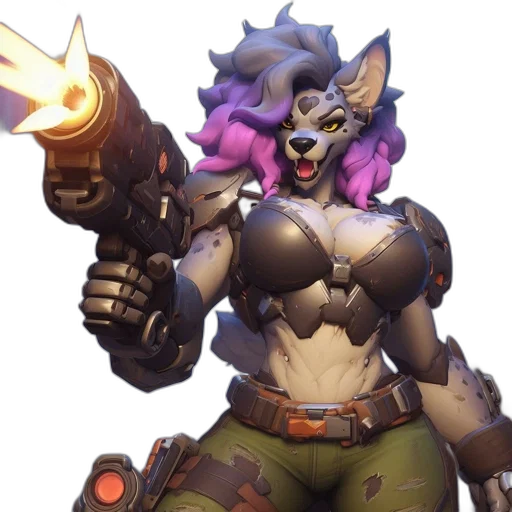 weapon, mask, animal, face, concept art, cyberpunk, vaporwave, fantasy art transparent PNG cut-out