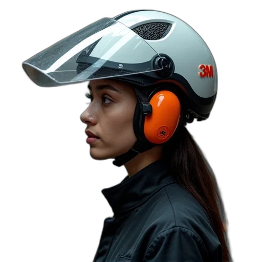 hat, cyberpunk, concept art, photorealistic, 3d render, person, wearing, black transparent PNG cut-out